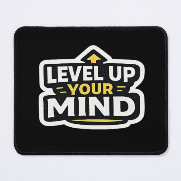 Item preview, Level Up Your Mind – Smart Mindset Motivation Typography Design designed and sold by Amr Darwish Graphic designer.