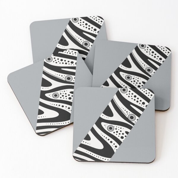 Item preview, Bold Zebra Waves & Polka Rings designed and sold by annenambiro.