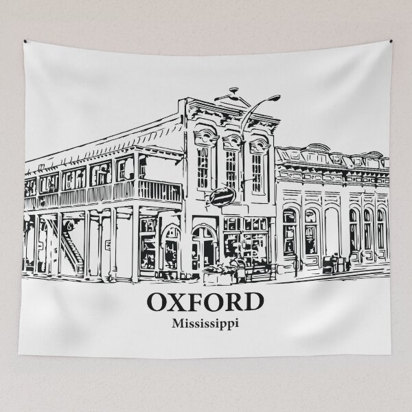 Item preview, Oxford MS - Ink Cityscape Illustration designed and sold by Lakeric.