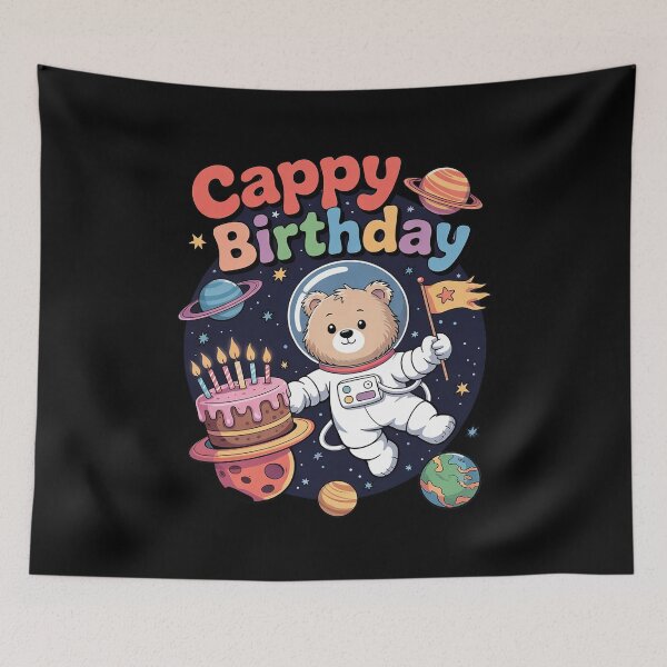 Item preview, Womens Cappy Birthday Capybara Lovers Girl Boy Happy Birthday Party 1 designed and sold by MarkLeedsArt.