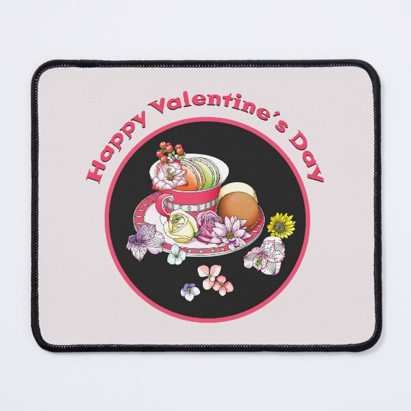 Item preview, Valentine's Day Celebration with Flowers and Macarons designed and sold by cremedecolor.