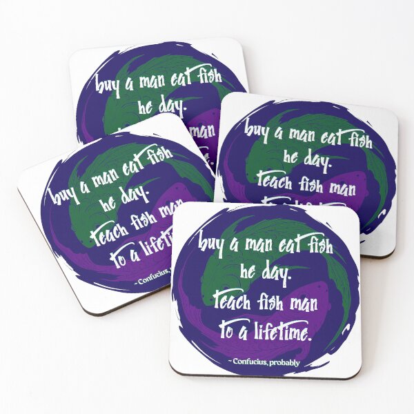 Item preview, buy a man eat fish  designed and sold by PixiesPlace.