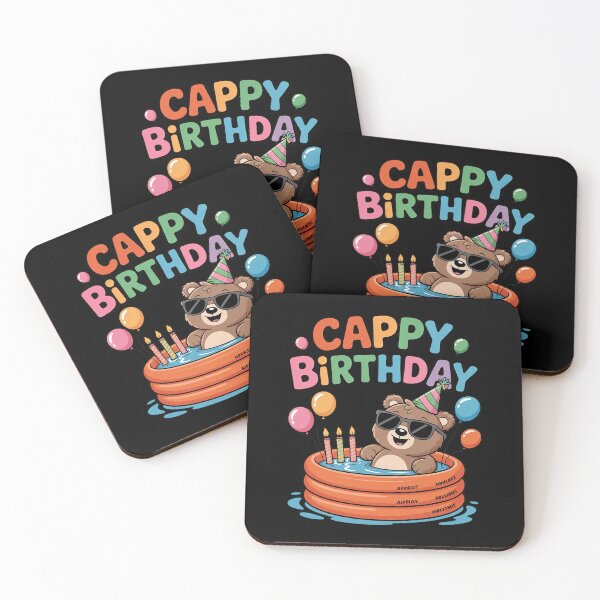 Item preview, Womens Cappy Birthday Capybara Lovers Girl Boy Happy Birthday Party3 designed and sold by MarkLeedsArt.