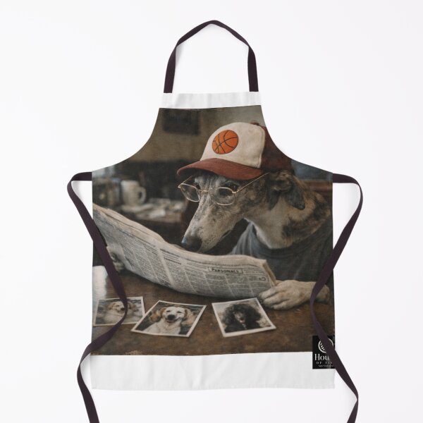 Item preview, Vintage Dog Reading Newspaper with Dating Photos designed and sold by HOUSE OF TIST.