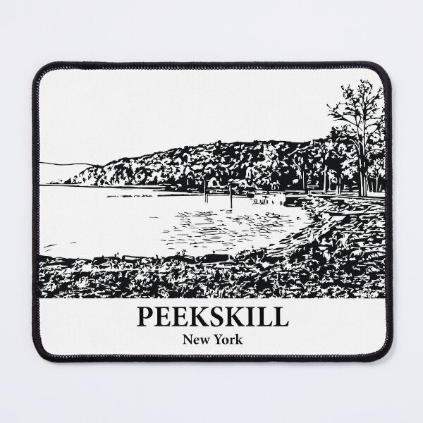 Item preview, Peekskill NY - Ink Cityscape Illustration designed and sold by Lakeric.