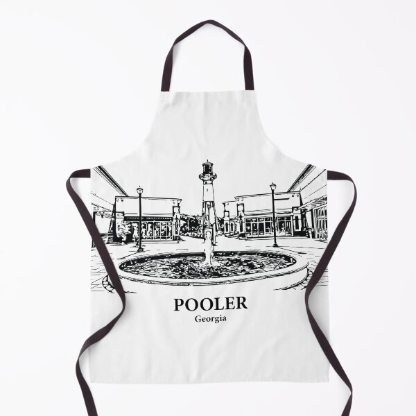 Item preview, Pooler GA - Ink Cityscape Illustration designed and sold by Lakeric Cityscapes.
