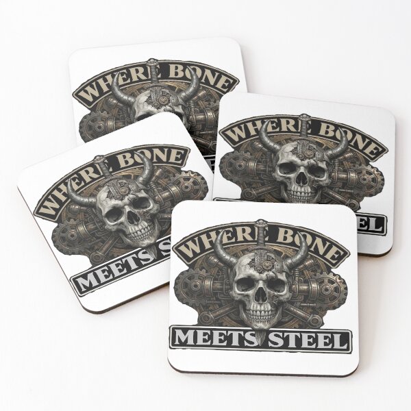 Item preview, Where Bone Meets Steel Gothic Skull designed and sold by AdrianoMartinez.