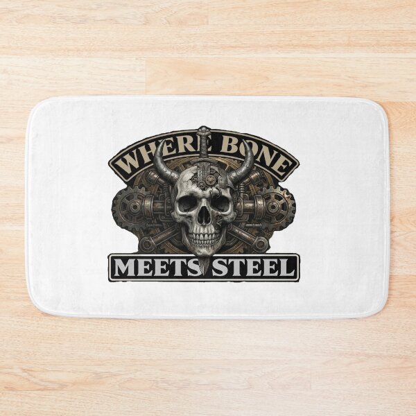 Item preview, Where Bone Meets Steel Gothic Skull designed and sold by AdrianoMartinez.