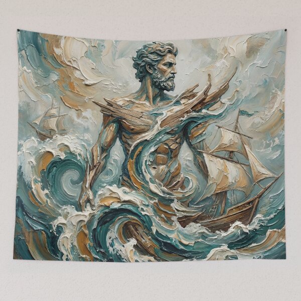Item preview, The Odyssey – The Long Voyage Home | Textured Painterly Epic Illustration designed and sold by SavinMercantile.