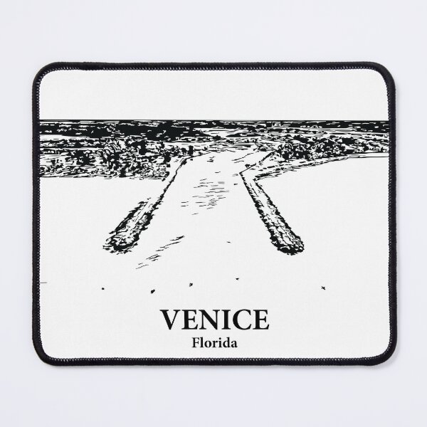 Item preview, Venice FL - Ink Cityscape Illustration designed and sold by Lakeric.