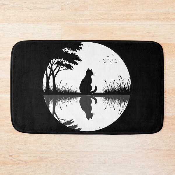 Item preview, Reflected Wilderness – Cat Landscape Emblem designed and sold by Pollock.