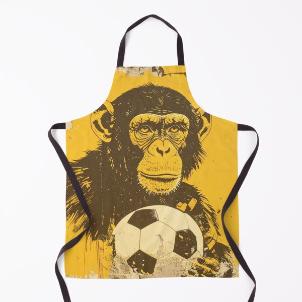 Item preview, Funny Graffiti Chimp playing soccer designed and sold by Boxing Kangaroo Retail Company.