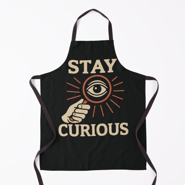Item preview, Stay Curious – Eye and Magnifying Glass Symbolic Illustration designed and sold by Weasel Graphix.