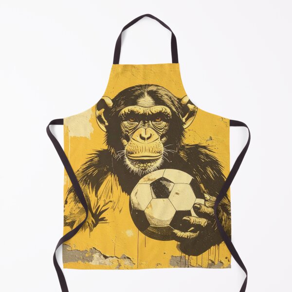 Item preview, Funny Graffiti Chimp playing soccer designed and sold by Boxing Kangaroo Retail Company.