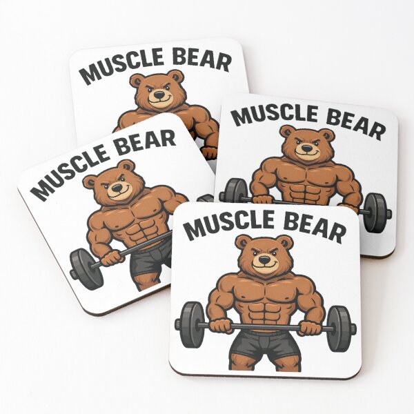 Item preview, Muscle Bear Gym Workout Fitness Character designed and sold by PaulixArt.