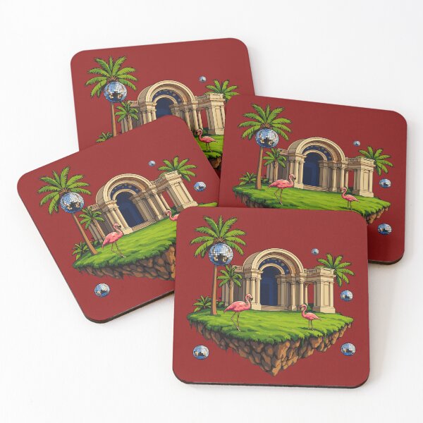 Item preview, Discoland Oasis – Flamingos, Palm Trees & Disco Dreams designed and sold by TipTop GFX.