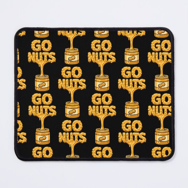Item preview, Go Nuts Funny Peanut Butter Typography Design designed and sold by TeeTimeTreasure.