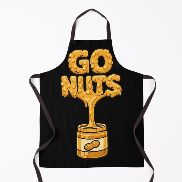 Item preview, Go Nuts Funny Peanut Butter Typography Design designed and sold by TeeTimeTreasure.
