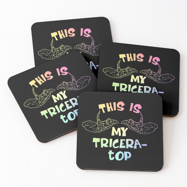 Item preview, This Is My Tricera Top Funny Triceratops Dinosaur Pun for Guys designed and sold by ScienceCorner.