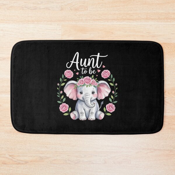 Item preview, Aunt To Be Elephant Baby Shower Floral designed and sold by joyouartArt.