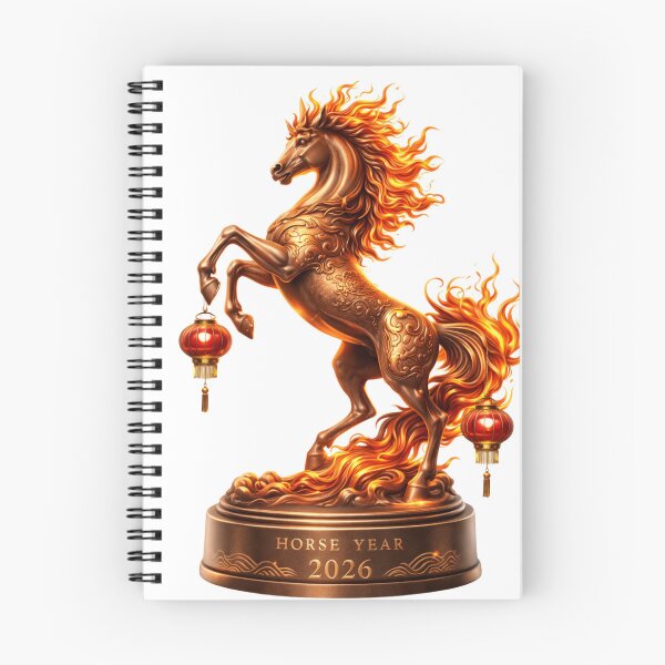 Item preview, Golden Bronze Fire Horse Statue 2026 – Feng Shui Wealth & Success Year of the Horse Art designed and sold by JaaCreativeShop.