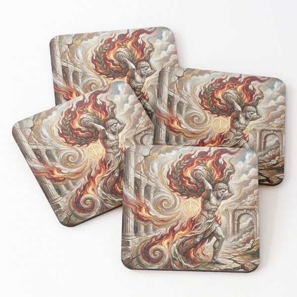 Item preview, The Aeneid – Founding of Destiny | Textured Painterly Epic Illustration designed and sold by SavinMercantile.