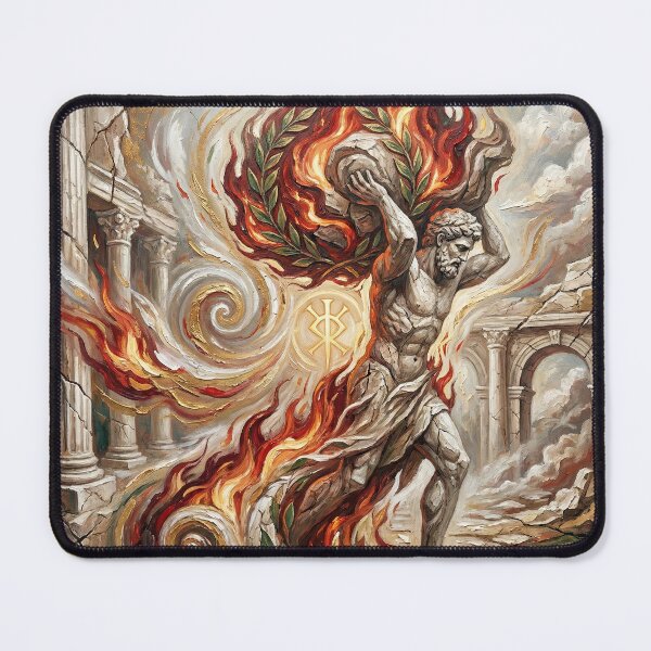 Item preview, The Aeneid – Founding of Destiny | Textured Painterly Epic Illustration designed and sold by SavinMercantile.