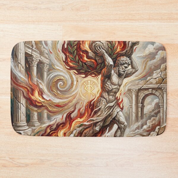Item preview, The Aeneid – Founding of Destiny | Textured Painterly Epic Illustration designed and sold by SavinMercantile.