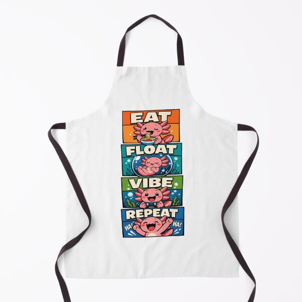 Item preview, Eat Float Vibe Repeat Axolotl Life designed and sold by WildlifeInc.