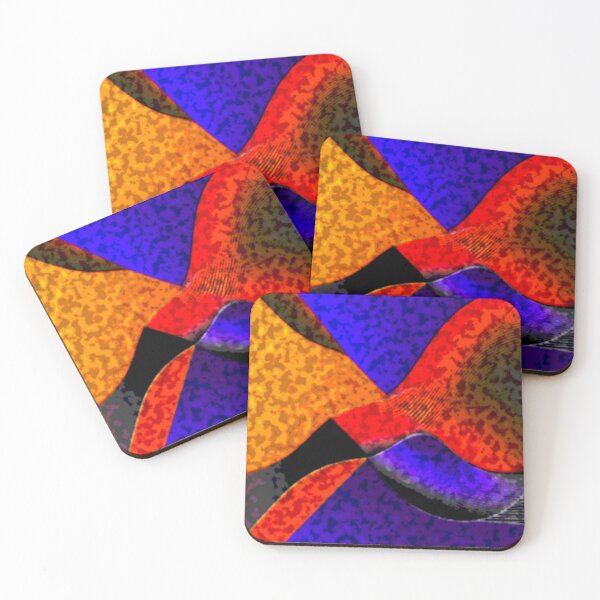 Item preview, four currents dark turbulent 1.4 colorful geometric abstract design designed and sold by SmashingDeals.