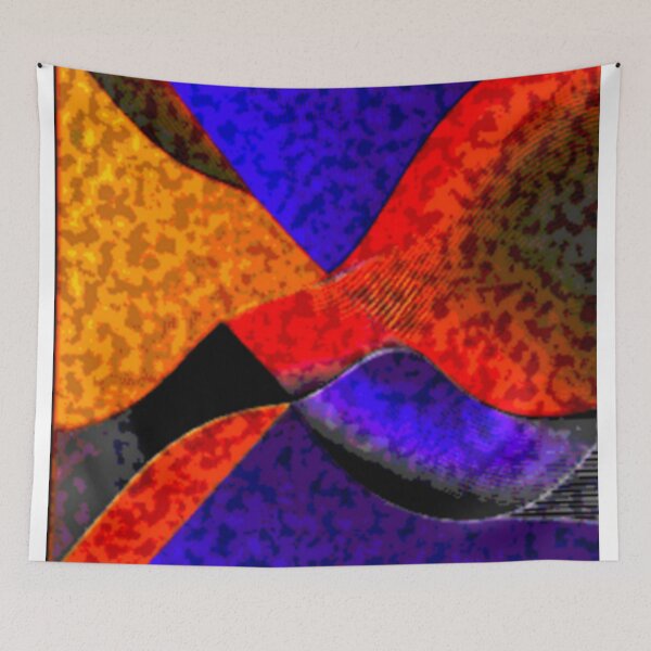 Item preview, four currents dark turbulent 1.4 colorful geometric abstract design designed and sold by SmashingDeals.