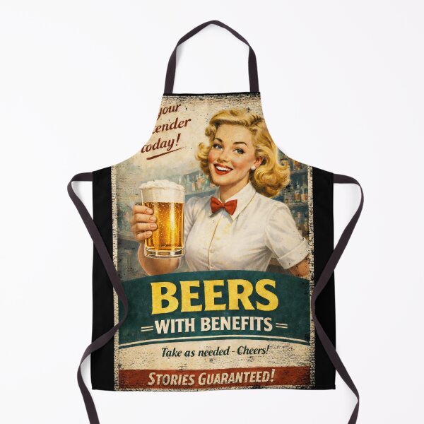 Item preview, Beers With Benefits – Vintage Label Poster 2 designed and sold by SteadyRolling.