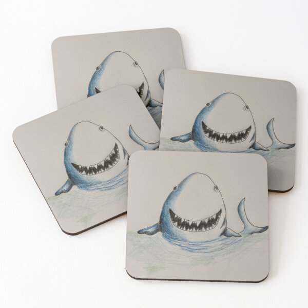 Item preview, Watercolour shark designed and sold by Glenbobagins.
