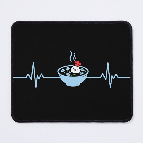 Item preview, Soup is Life Heartbeat - Cute Chef Dumpling EKG designed and sold by WavesStation.