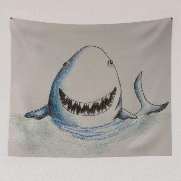 Item preview, Watercolour shark designed and sold by Glenbobagins.