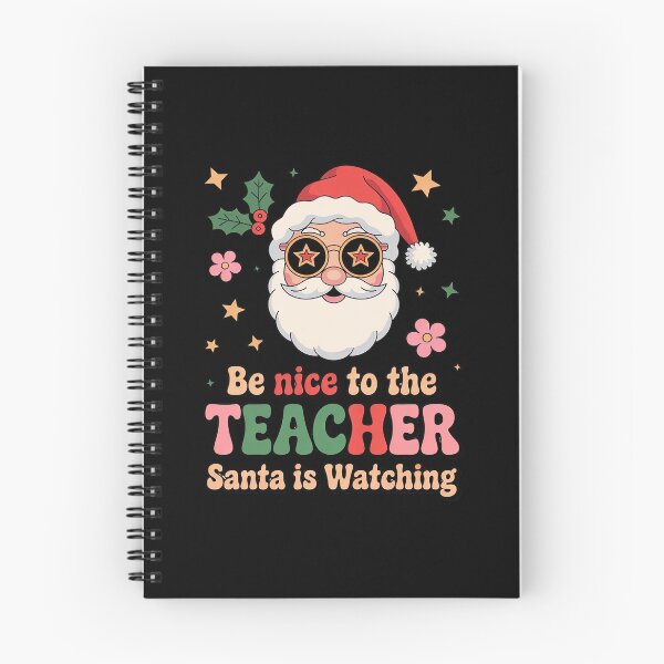 Item preview, Be Nice To The Teacher Santa Is Watching Christmas 2 designed and sold by joyouartArt.