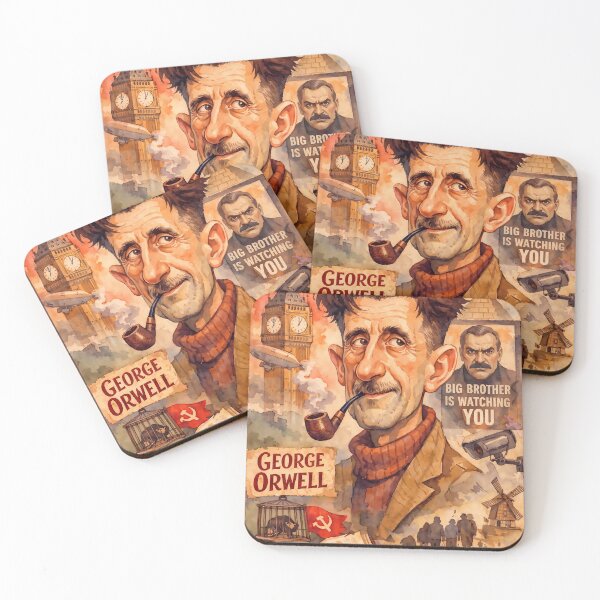 Item preview, George Orwell designed and sold by Sarcastic designs.