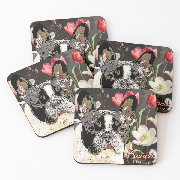Item preview, French Bully with oil painting backdrop designed and sold by simplysign.