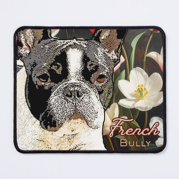 Item preview, French Bully with oil painting backdrop designed and sold by simplysign.
