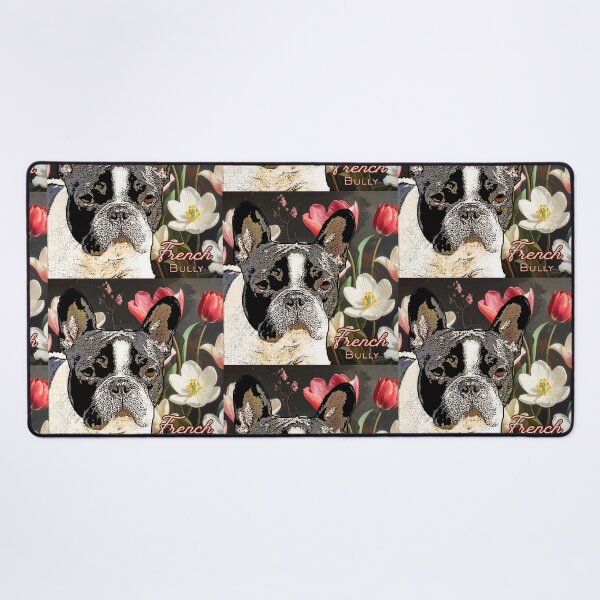 Item preview, French Bully with oil painting backdrop designed and sold by simplysign.