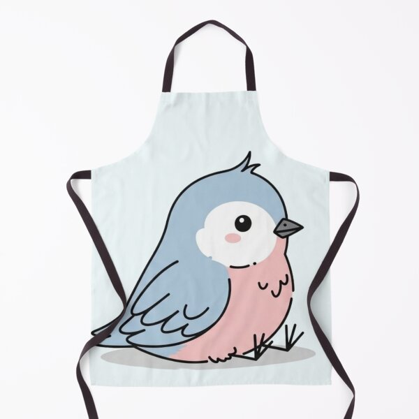 Item preview, Cute Pastel Bird Illustration – Kawaii Blue and Pink Bird designed and sold by soletstudio.