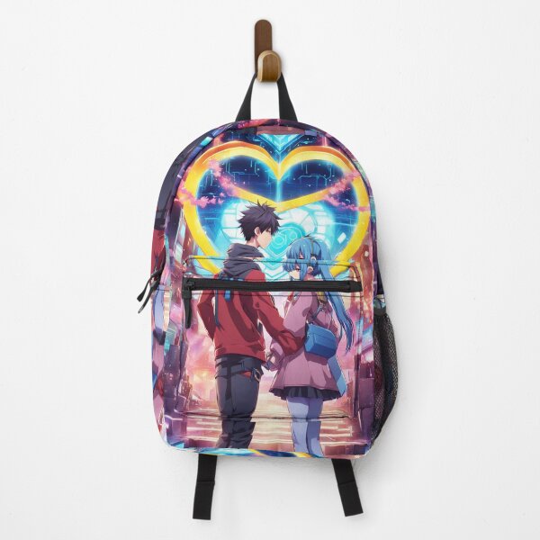 Item preview, futuristic anime romantic couple designed and sold by ArtsJulian.