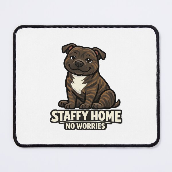 Item preview, Staffy Home No Worries designed and sold by BestFriendTees.