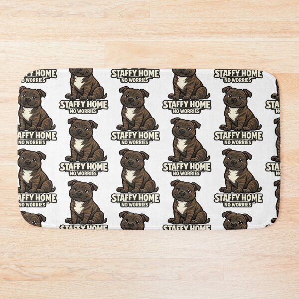 Item preview, Staffy Home No Worries  designed and sold by BestFriendTees.