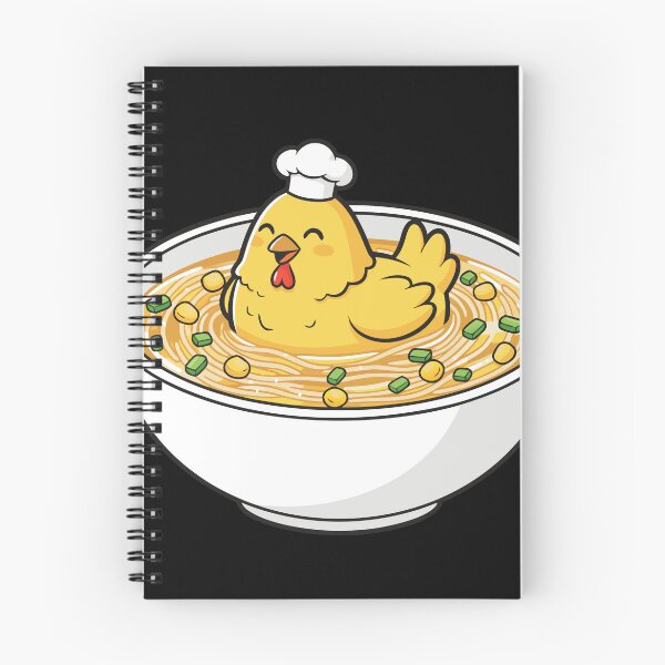 Item preview, Kawaii Chicken Chef Noodle Soup designed and sold by WavesStation.