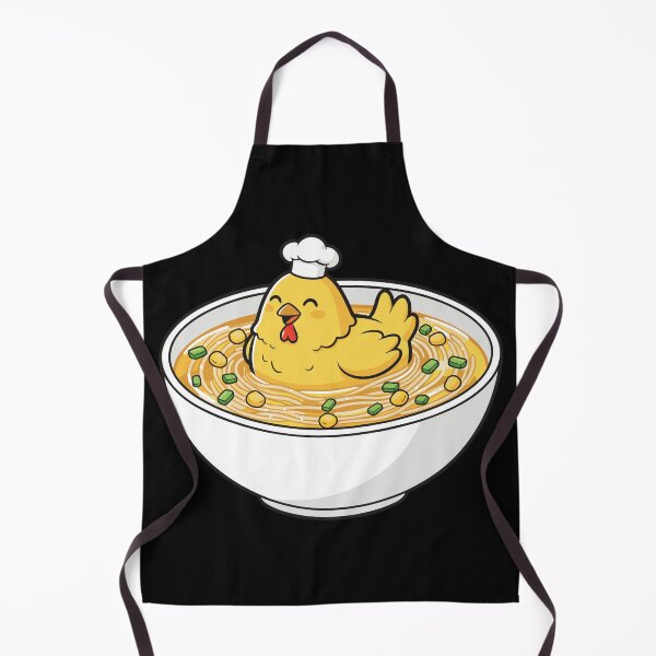 Item preview, Kawaii Chicken Chef Noodle Soup designed and sold by WavesStation.