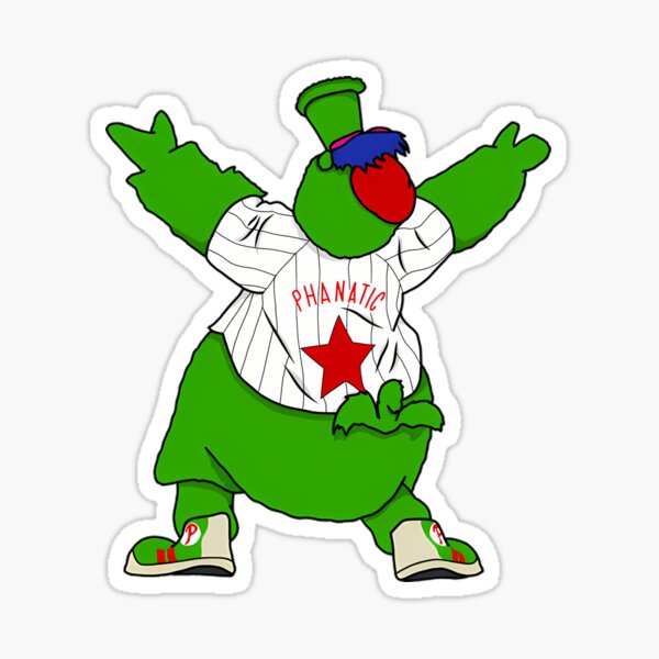 Phillie Phanatic Mascot Celebration Sticker