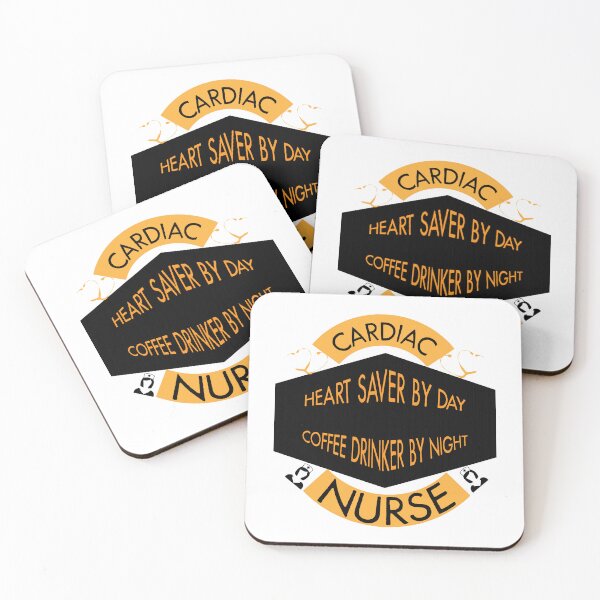 Item preview, Heart saver by day coffee drinker by night cardiac Nurse designed and sold by ShuaibDesigns.