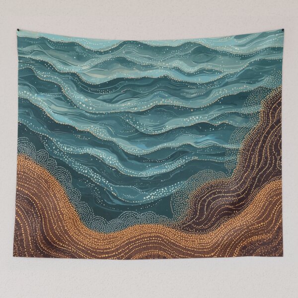 Item preview, Shimmering Calm Ocean Water 5 designed and sold by AlinaSCorner.