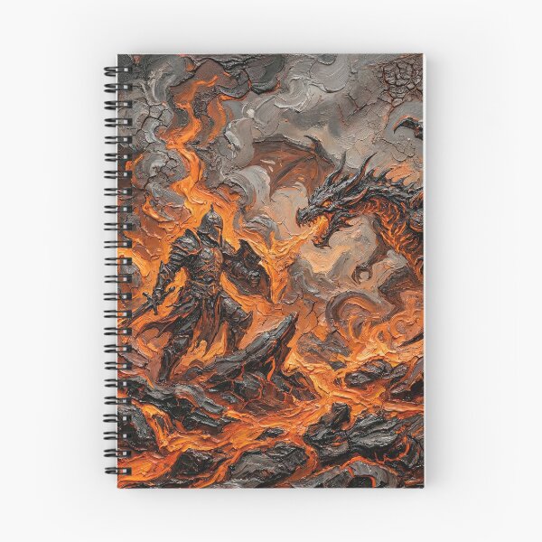 Item preview, Beowulf – The Dragon’s Fate | Textured Painterly Epic Illustration designed and sold by SavinMercantile.